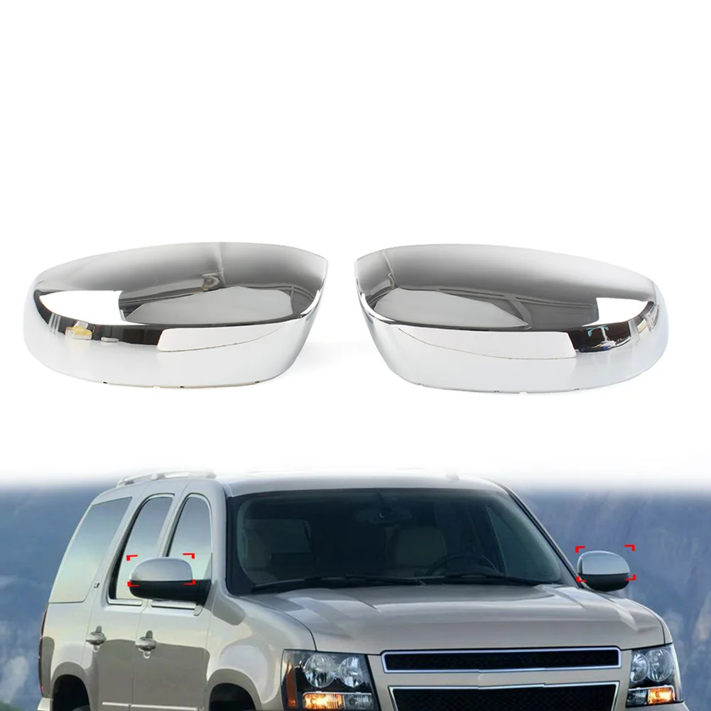 Chrome Car ABS Rear View Mirror Cover For Chevrolet Silverado Avalanche Tahoe Suburban For GMC Sierra Yukon