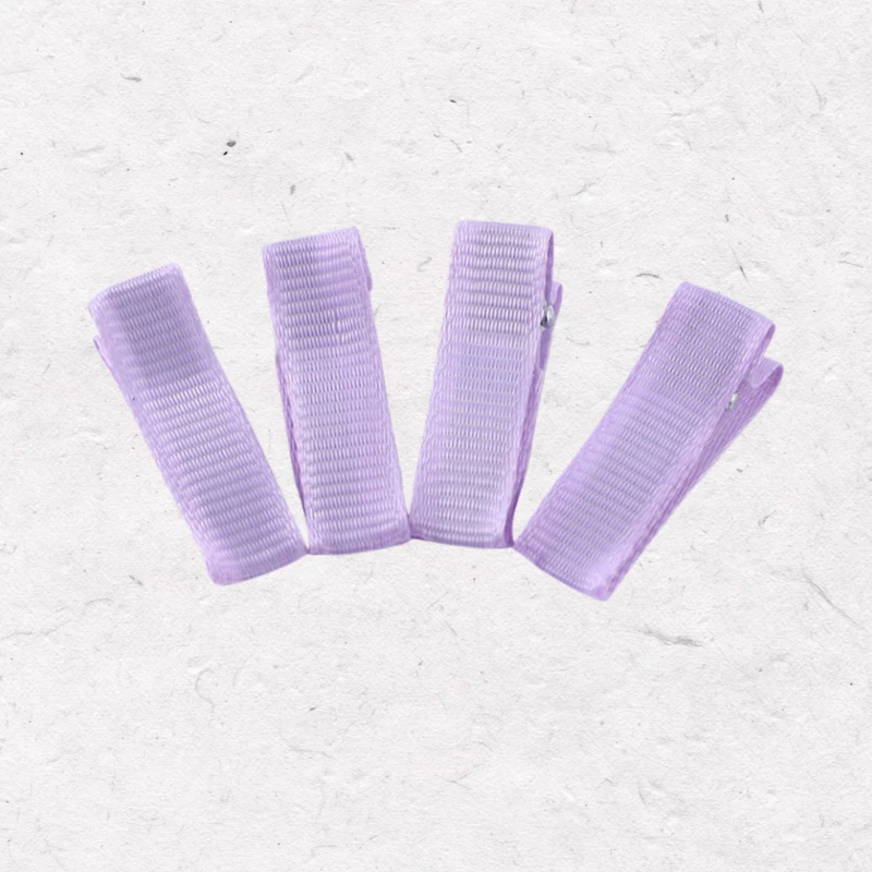 20 Stück/Set 3,5CM Kleine Haarspangen mit Ripsband, Vollständig Bedeckte Metall-Doppelzinken-Haarklammern, DIY Haaraccessoires Werkzeuge – Detail 8
