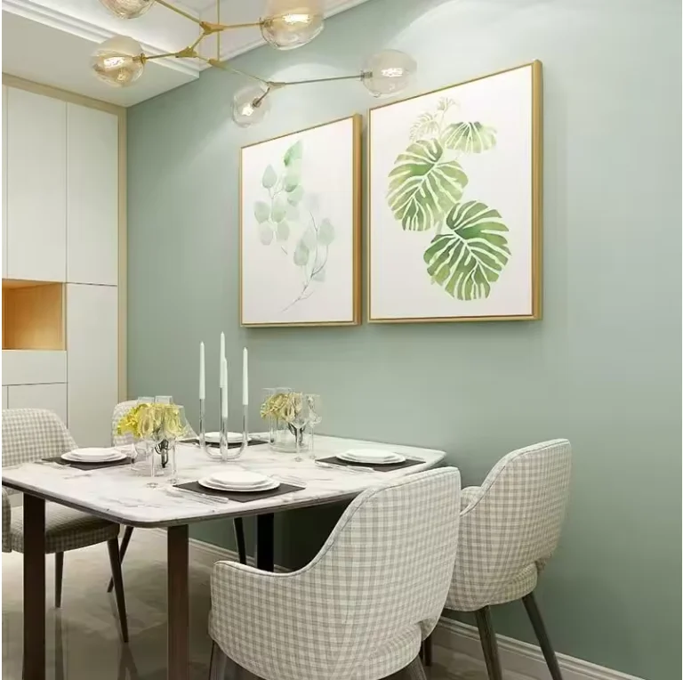 Removable Waterproof Sage Green Peel and Stick Wallpaper Self Adhesive Contact Paper for Bedroom Living Room Wall Decor