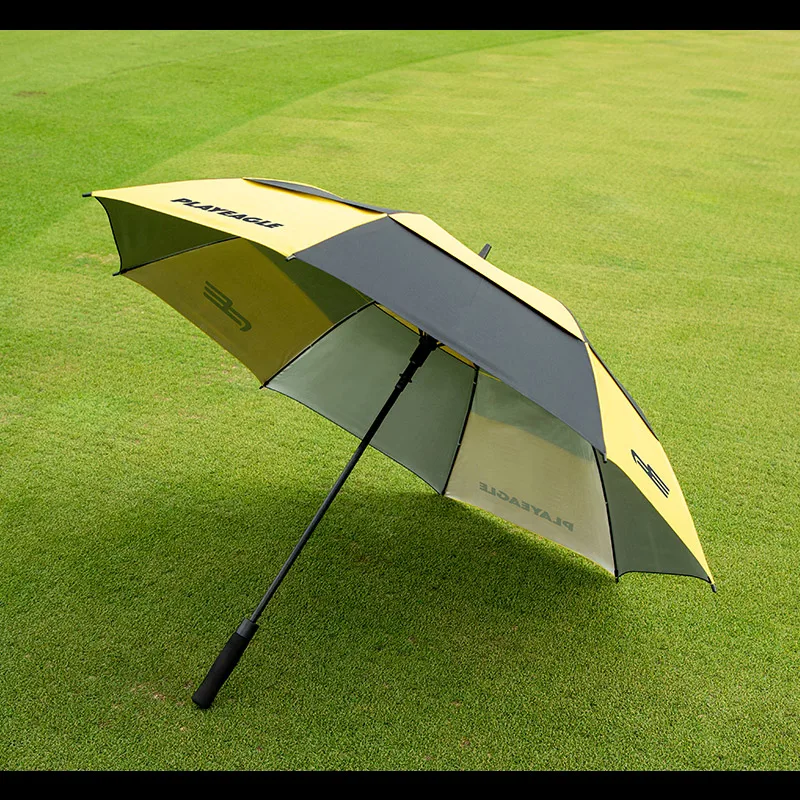 Ombrelli da Golf a doppio strato di grandi dimensioni da 130CM pioggia donna uomo Business Sunny And Rainy Weather Fan ombrello grande