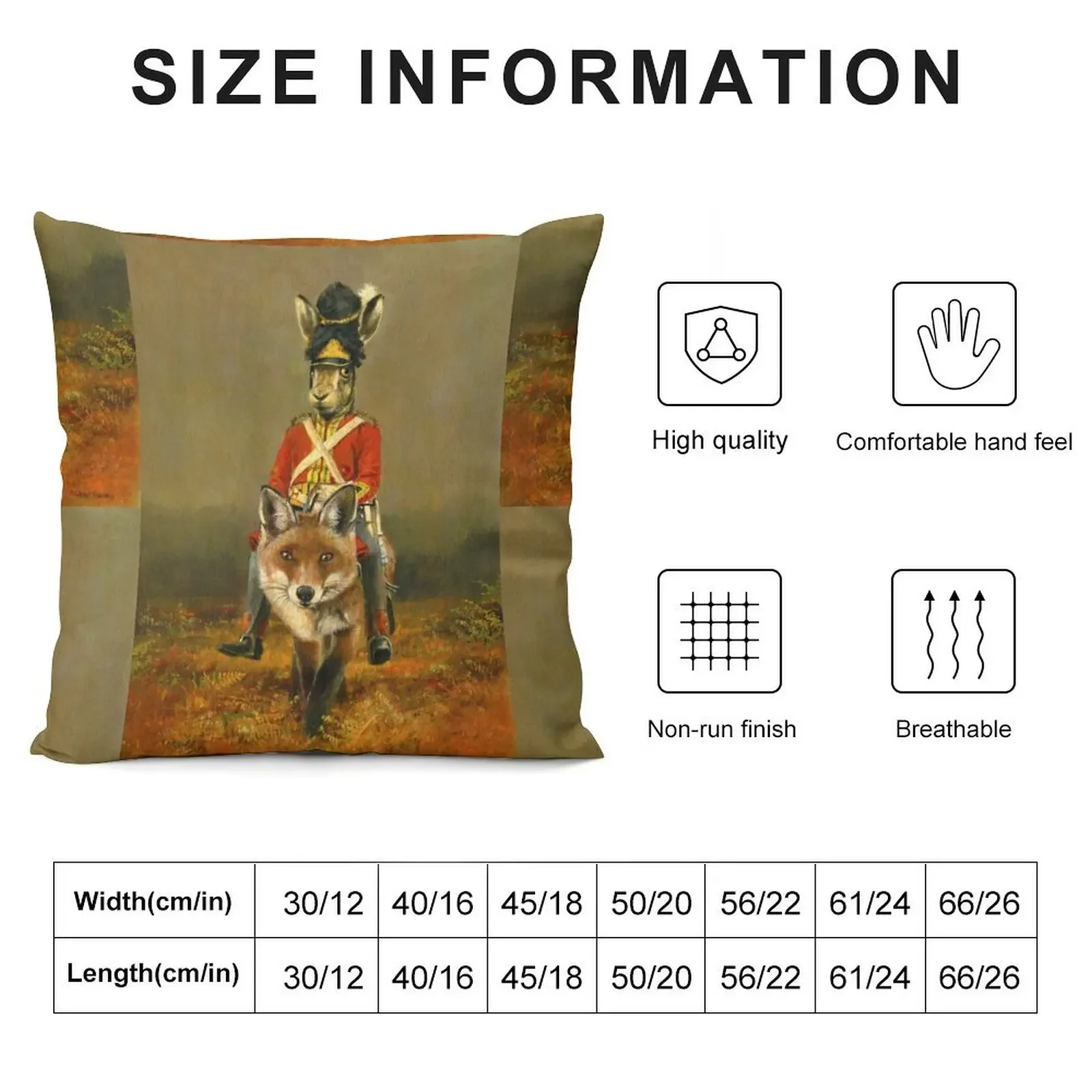 Hare And Fox Cavalry Throw Pillow Pillowcases Cushions For Children Decorative Sofa Cushions pillow