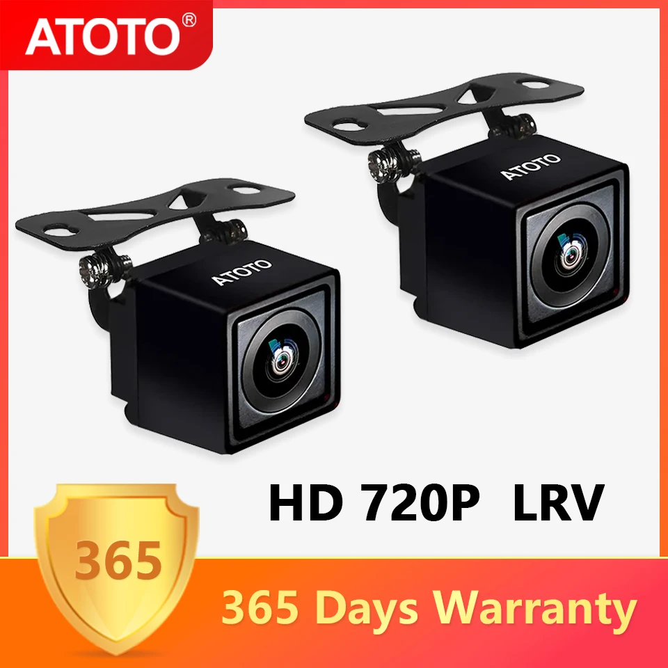 ATOTO Car Camera Rear HD 720P Live Rear-view 180° Wide-Angle Surround-View Parking Night Vision Waterproof Car Rearview Camera