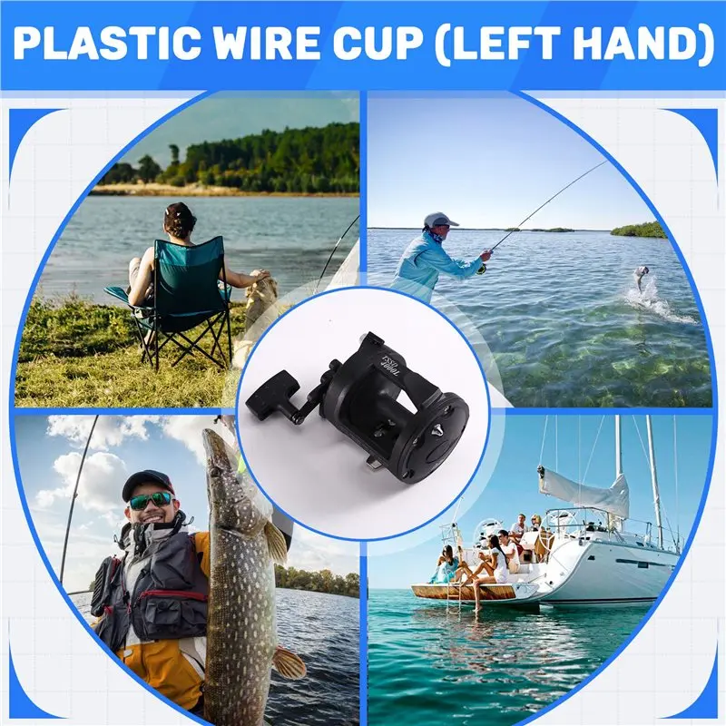 

【TRAVEL ESSENTIAL】TSSD4000 Saltwater Fishing Reel Drum Trolling Reel Black Left Hand For Sea Fishing Reel Pesca