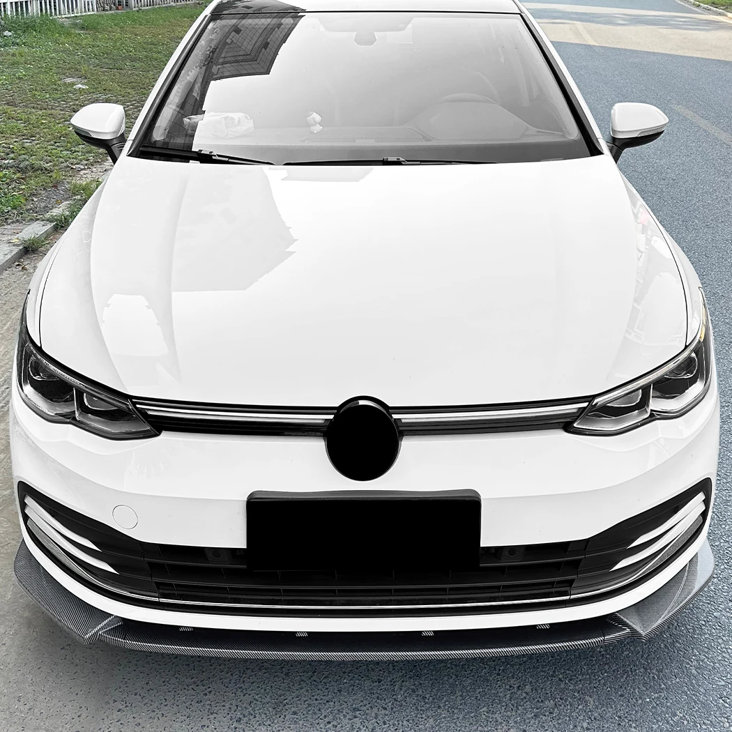 For VW Golf 8 MK 8 Standard Pro 2020-2024 Car Front Bumper Lip Spoiler Splitter Auto Lower Guard Protector Cover Styling Body Ki