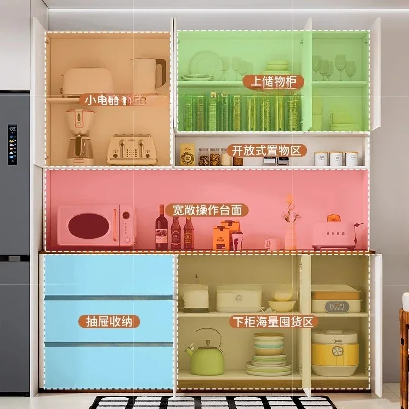Aesthetic side cabinet integrated storage tea cabinet living room storage household new cabinet light luxury haute couture
