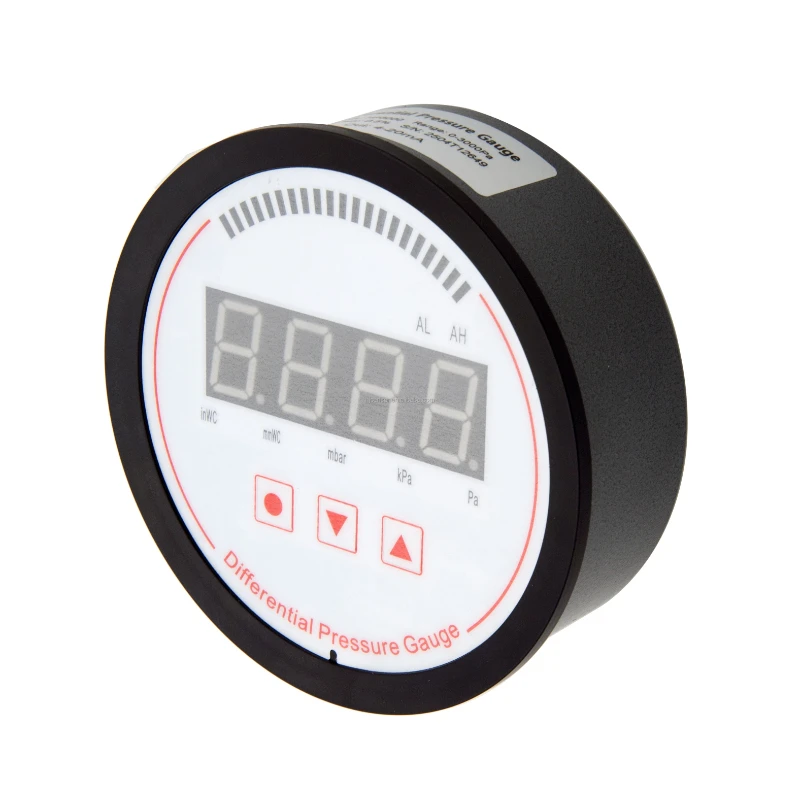 Differential pressure digital meter Low pressure measurement Digital pressure switch
