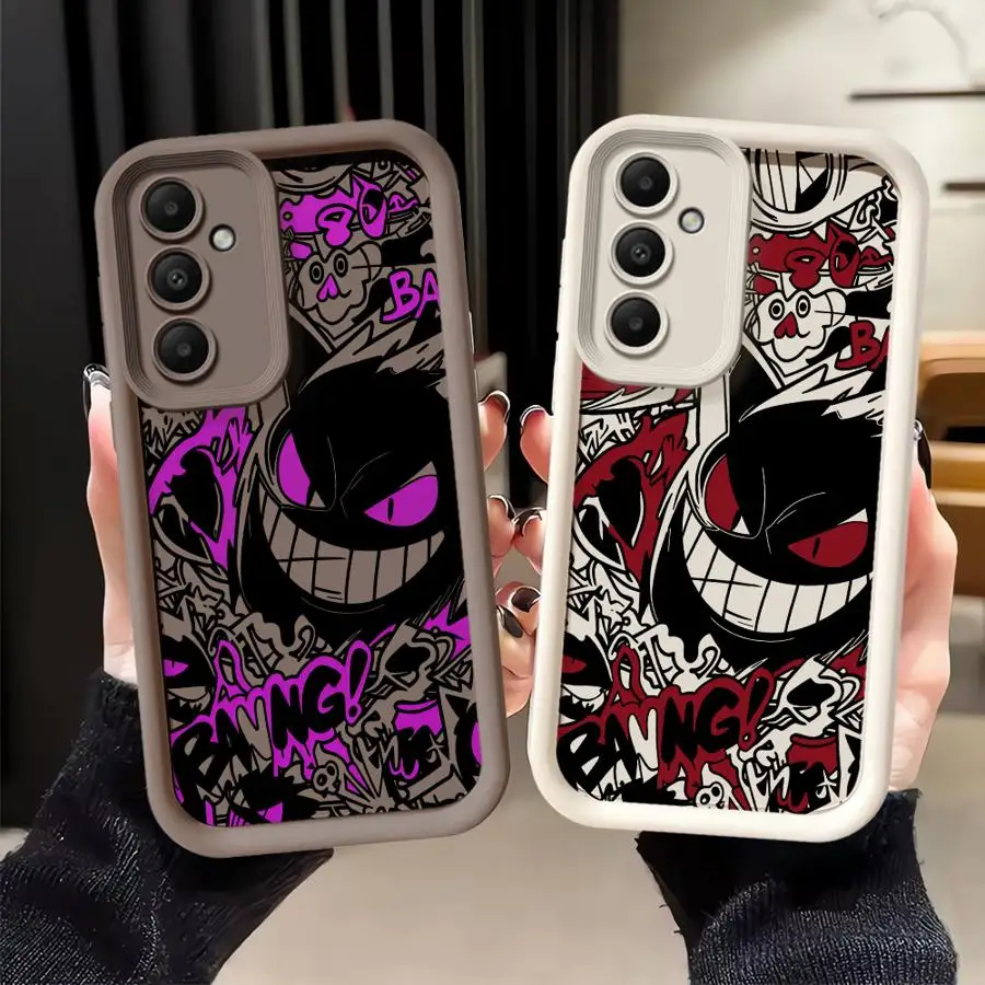 Phone Cover Case for Samsung Galaxy A57 A36 A56 A73 A55 A32 A24 A21s A25 A26 A54 A22 A35 A52 Pokemons Gengars Art