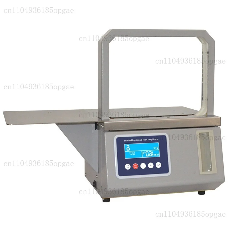 Automatic OPP Banding Machine Tabletop Strapping Machine Vegetable Bundling Packaging Equipment For Food Card Wood Product Pack