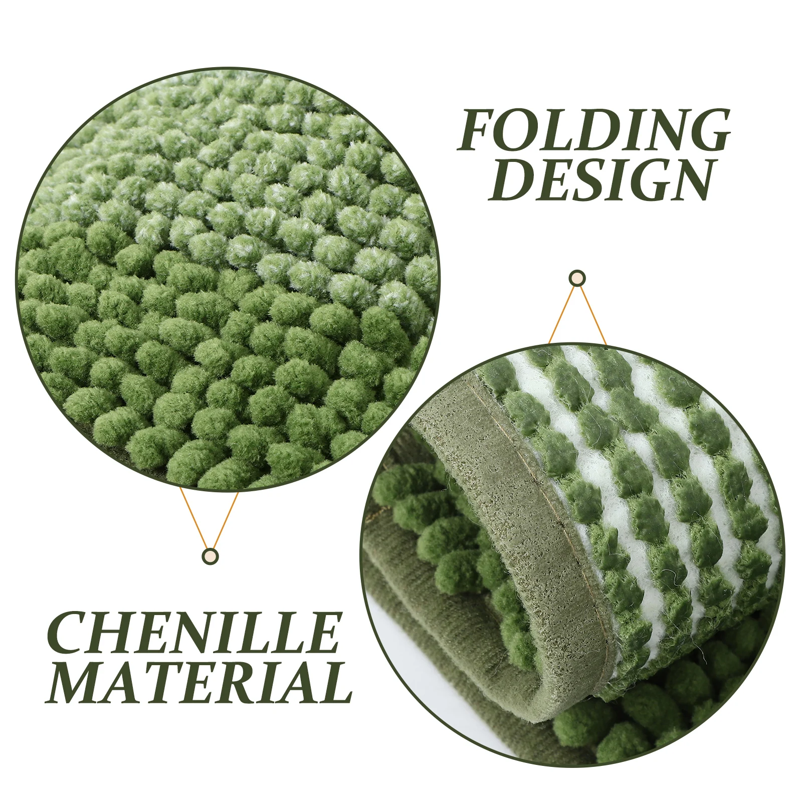 

Bathroom Mat Chenille Water Absorption Anti Skid Bath Rug for Tub Floor Mats Bathroom Home Supplies Decorative Rugs for Bedroom