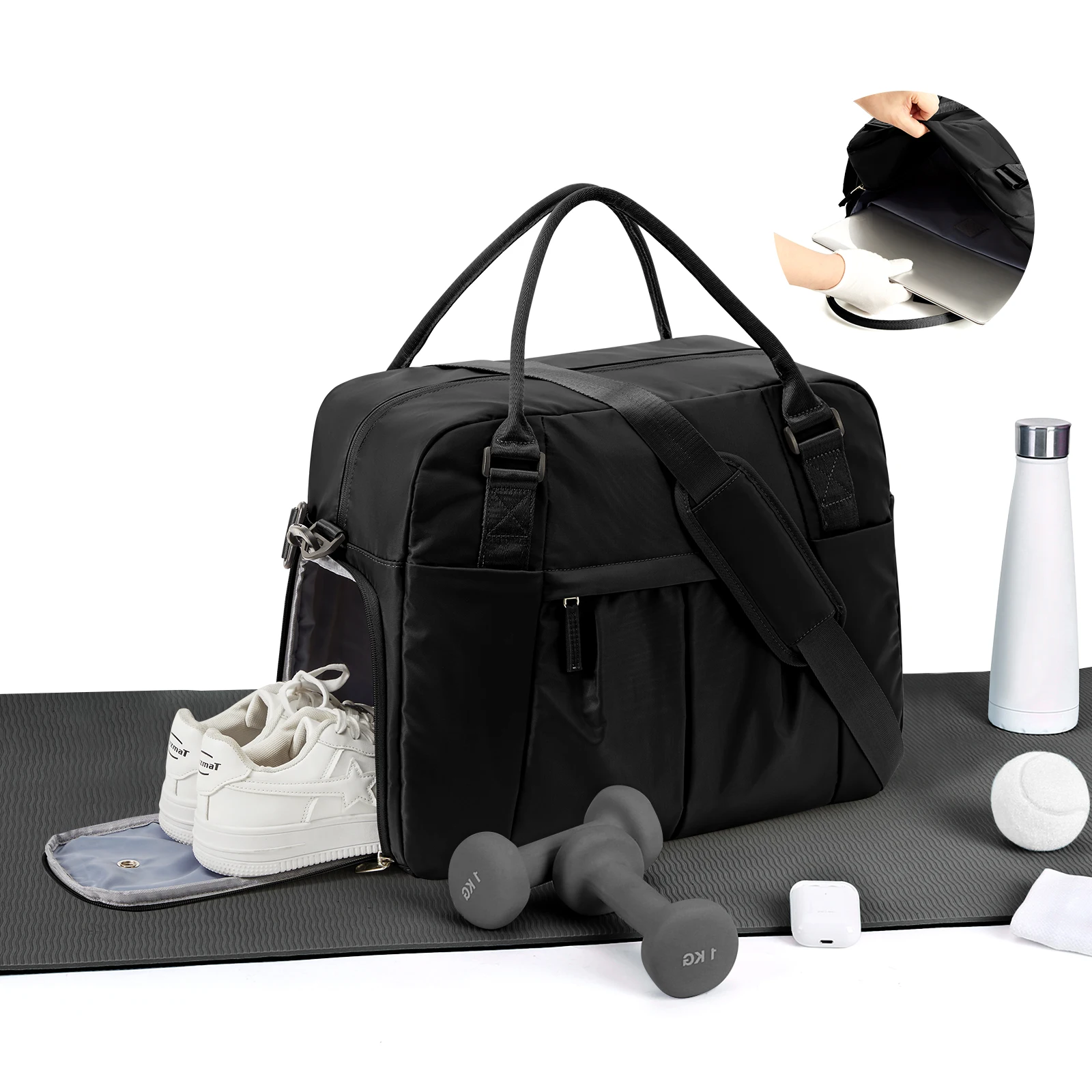 

Gym Bags for Men Large Capacity Tote Bag Carry on Bag Travel Bag Suitcase Waterproof Beach Bag Football Exercises Gym Duffle Bag