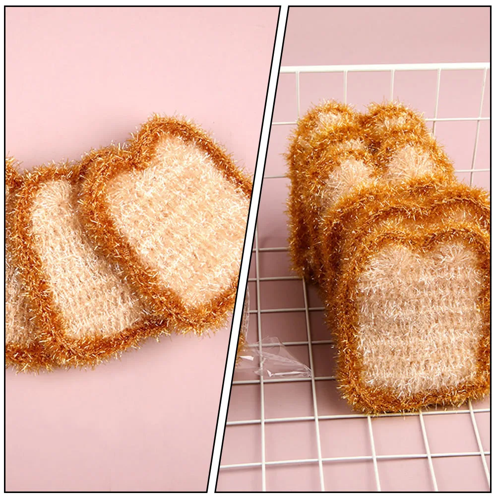 

6 Pcs Wash Scouring Towels Scrub Towels Non scratch Dish Cloth Washing Tools Home Use Water Absorption Polyester