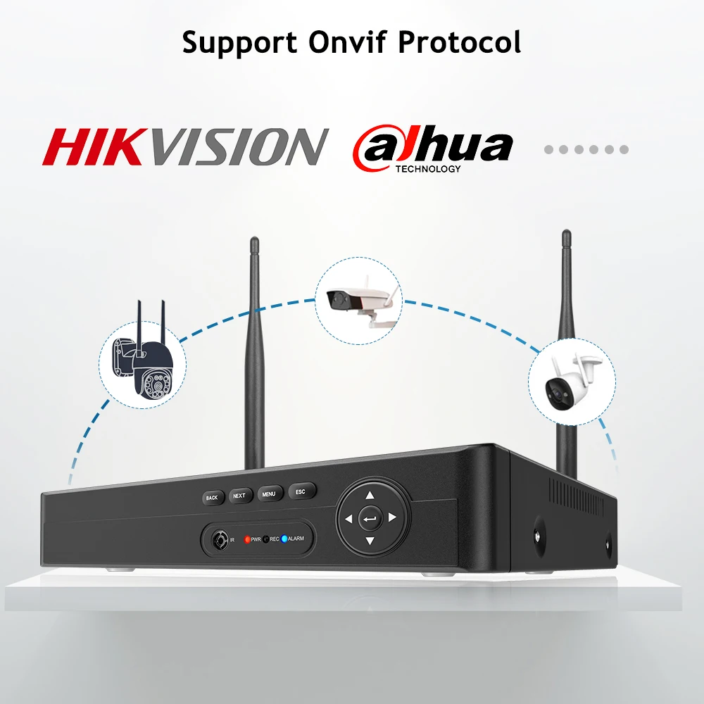 Techage H.265 NVR 8CH 5MP 4MP enregistreur sans fil Wifi CCTV caméra IP système de Protection de sécurité P2P XMeye Pro ONVIF vidéo réseau