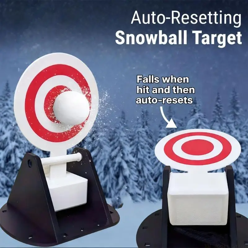 31BE Multipurpose Automatic Reset Targets Rebounding Design For Family Team Training Paintball Snow Ball Plastic Materials