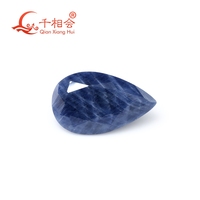 big size 17.01ct pear shape Natural opaque blue color  Decoration Gifts Loose Gemstone GRC certificated