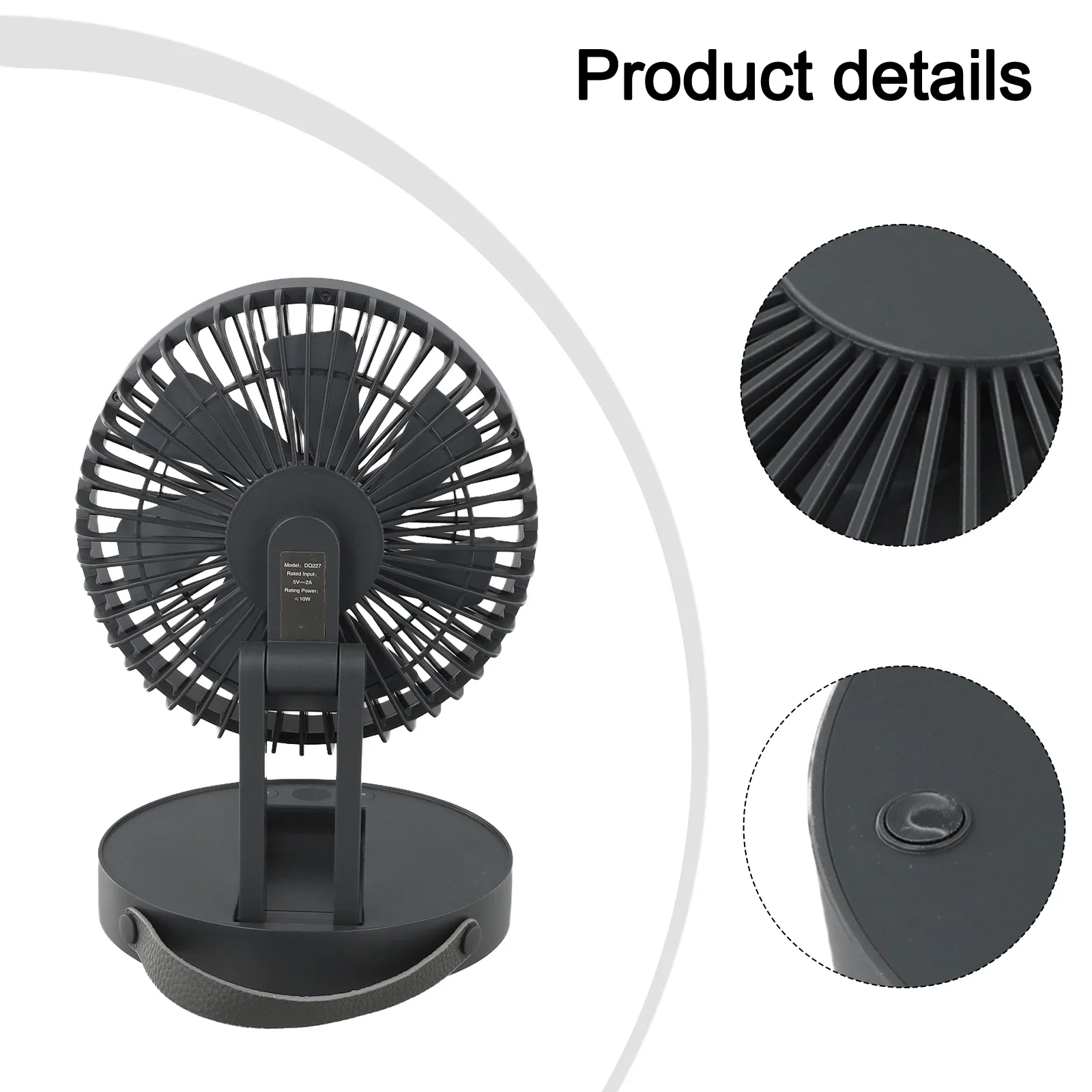 

Вентилятор с цифровым дисплеем, складной перезаряжаемый вентилятор, встроенная аккумуляторная батарея, белое охлаждение летом для домашнего использования