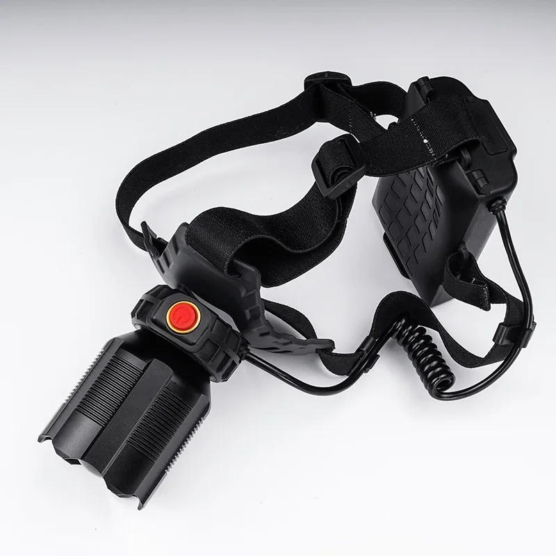 LED Strong Light Headlight Long Battery Life Lithium Battery Rechargeable Head-mounted Outdoor Miner's Lamp Strong Light