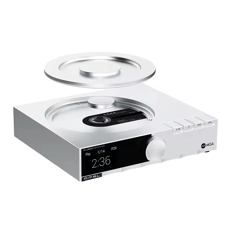 

SMSL PL200 Hi-Res CD Player with MQA Decoding & AK4499EX DAC, 1000mW/32Ω Headphone Amp, Bt & Coaxial Optical Output