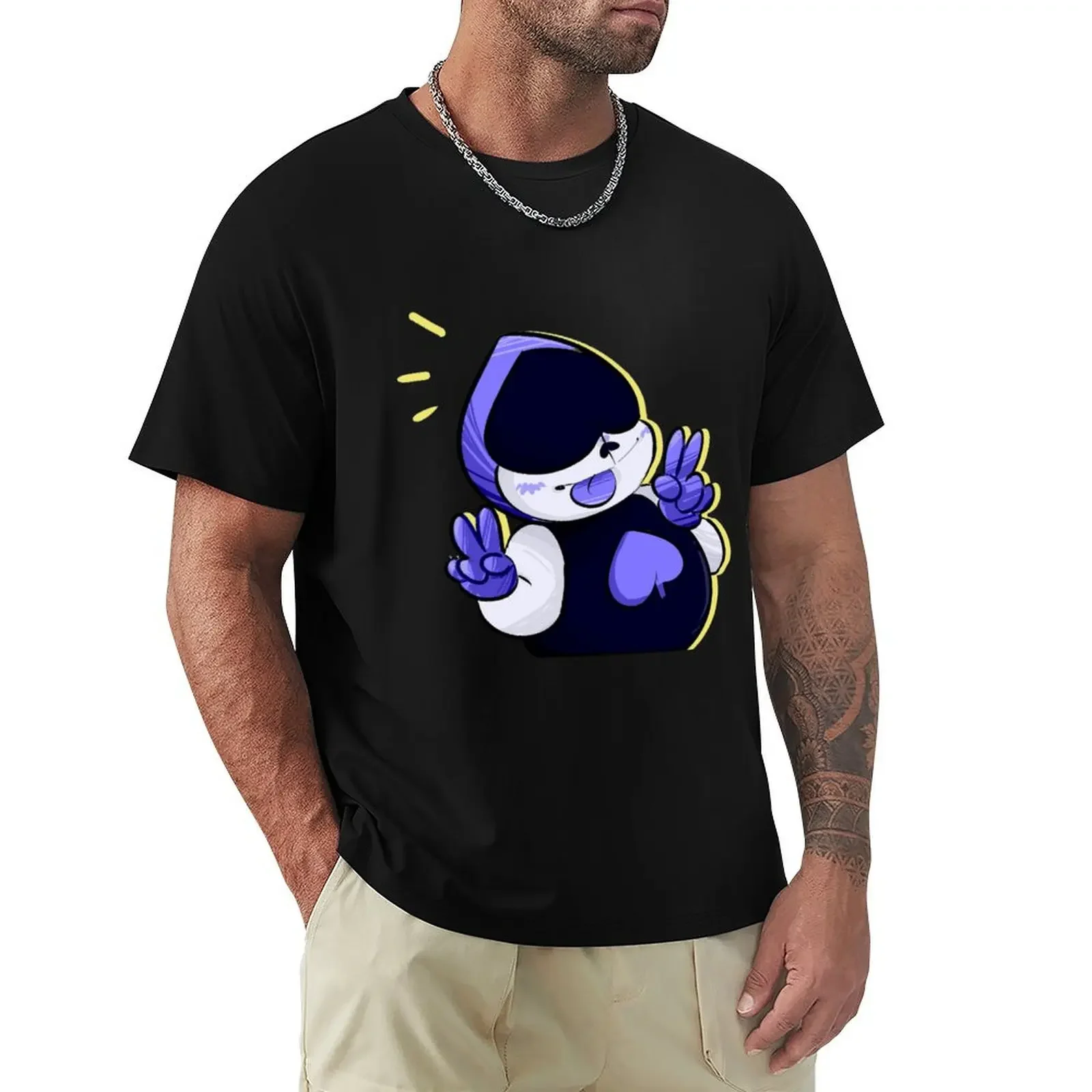 Lancer Deltarune T-Shirt quick drying anime clothes tee shirts for men