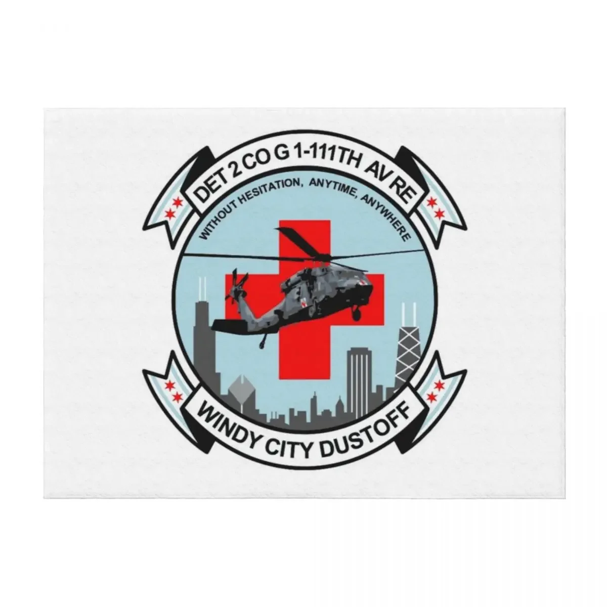 

Windy City Dustoff Patch Throw Blanket Blankets For Sofas Furry heavy to sleep for winter Blankets