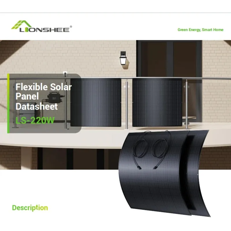 Solar Panel for Balcony Solar System Power Plant 240W Sunlight Photovoltaic PV Panel Single-crystal Silicon Flexible