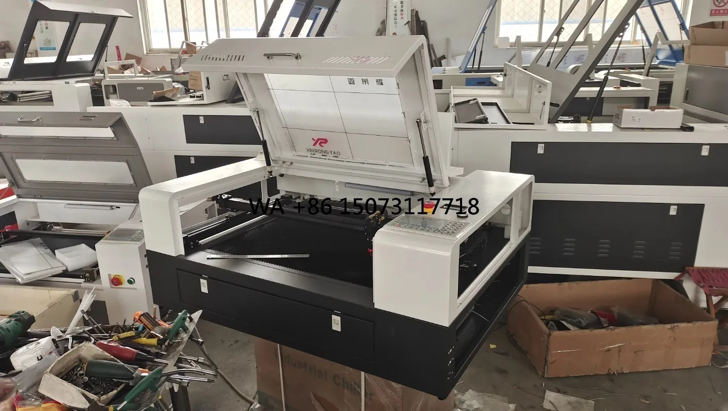 

80W Benchtop Inner Slide Module 4060 Cutting Machine with Reci Tube S & A CW3000 Cooler Blade Rod Bed