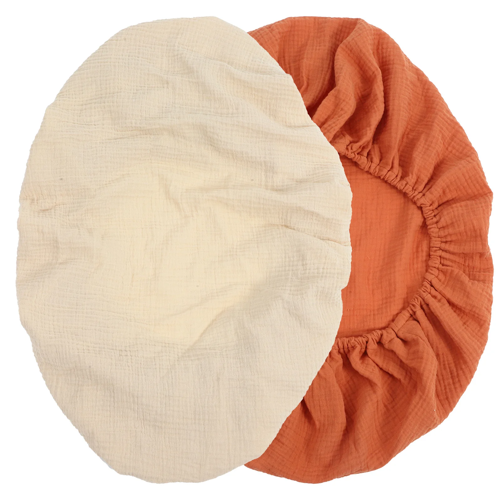 2Pcs Baby Bassinet Sheet Cotton Fitted Crib Mattress Cover Washable Durable Bassinet Mattress Pad Crib Protector Cover
