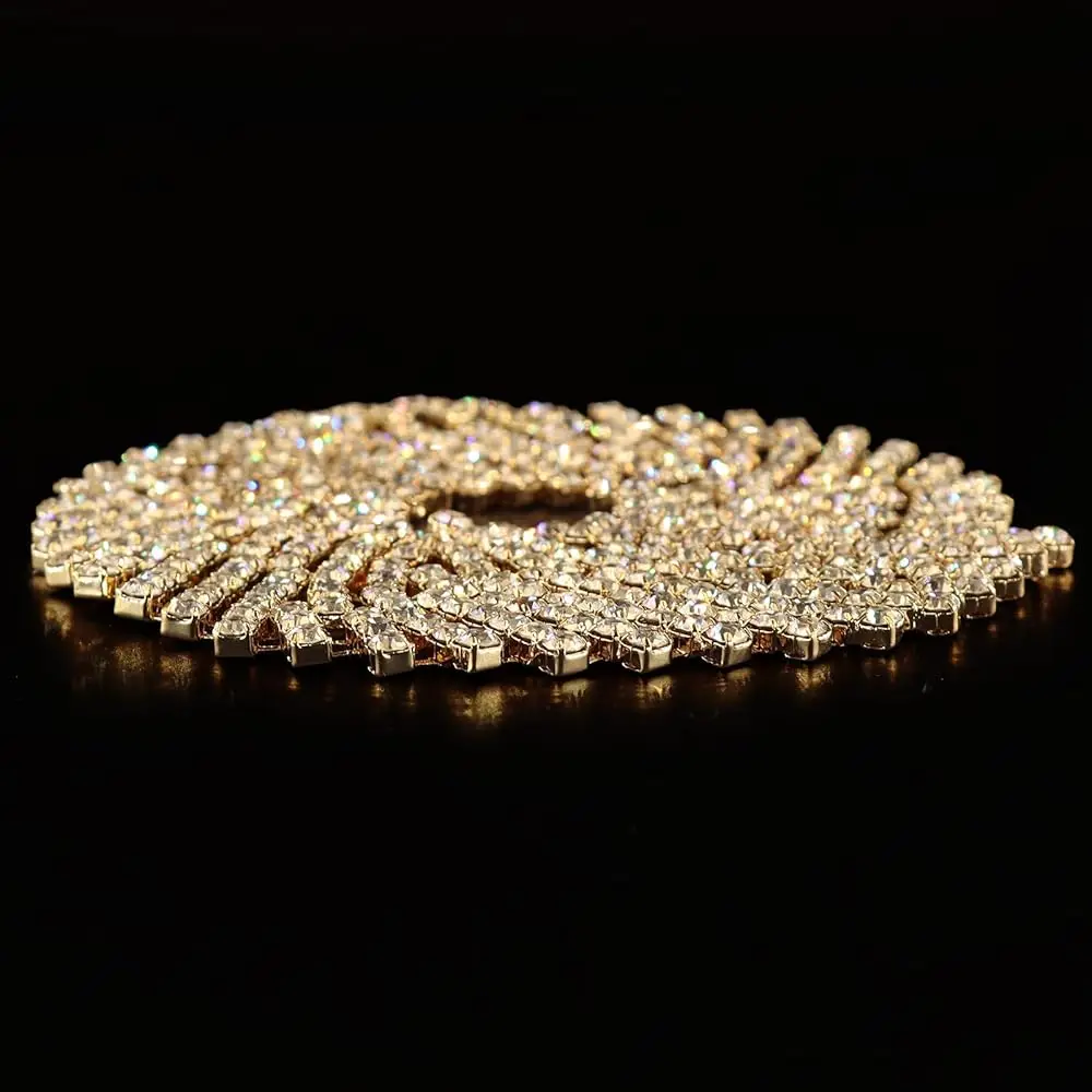 

1 Yard Gold Rhinestone Trim Applique Crystal Chain Banding Diamond, Rhinestones for Crafts Clothing and Bridal Embellishment