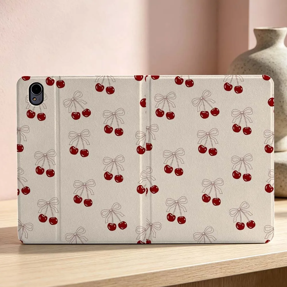 Art red cherry pattern For Huawei MatePad MediaPad MagicPad Honor Pad 10 9 8 X10 X9 X8 X8a Pro Inch Tablet Case Soft