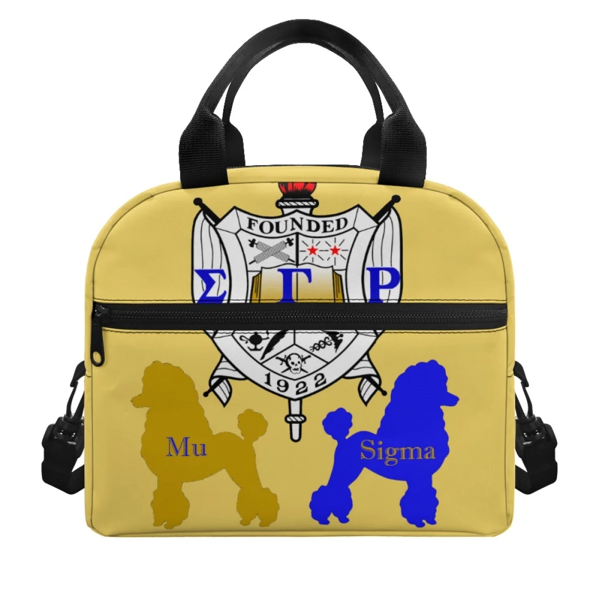 FORUDESIGNS Lunch Bag Sigma Gamma Rho Snack Bags Convenient and Stylish Waterproof and Insulated Sorority Colors Box Accessories