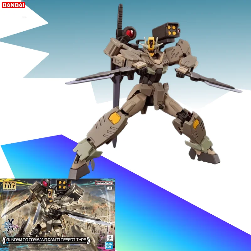 【IN STOCK】Bandai HG 1/144 Gundam 00 Command Qan[T] Desert Type Gundam Build Metaverse Collection Model Action Figure Boys Toys