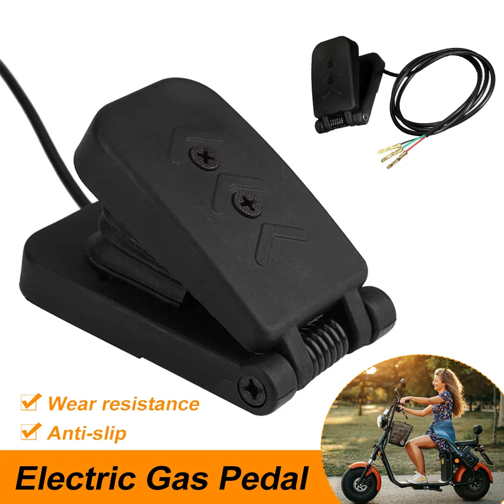 

Foot Pedal 3 Pins Electric Bike Scooter Throttle E-bike Electric Tricycle Accelerator Pedal Speed Control Motorcycle Throttle