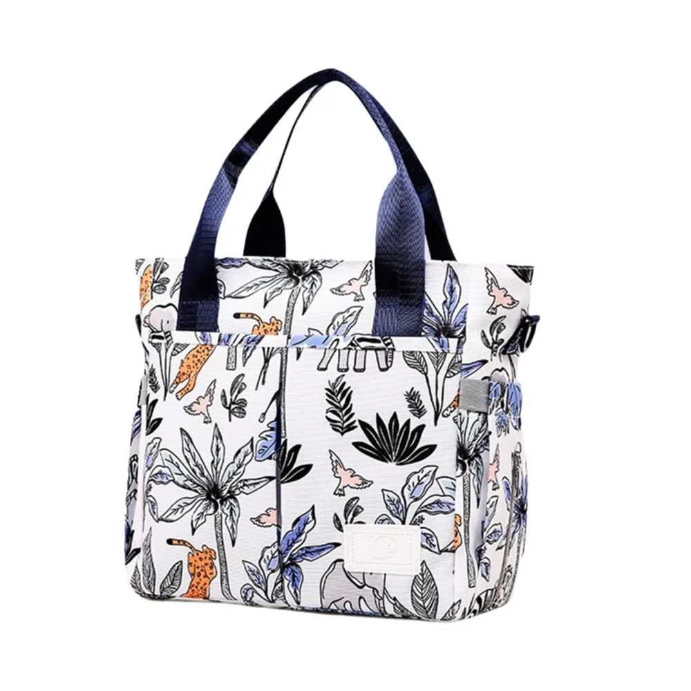 

Fashion Printed Mommy Bag Wide Opening Waterproof Baby Nappy Bag Lightweight Large Capacity Baby Care Bag Outgoing
