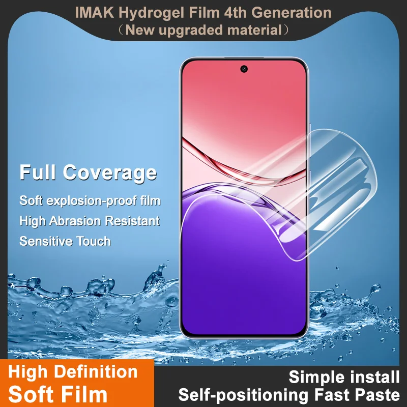 

Гидрогелевая пленка для OPPO A5 Pro 5G IMAK 4-я защитная пленка для экрана с полным покрытием для OPPO A5 Pro 5G