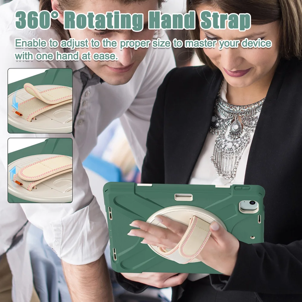 حافظات لجهاز iPad Air13 Air 13 M3 2025 حافظة لجهاز iPad Pro 12.9 4th 3rd 5th 6th 2022 2021 غطاء تدوير حامل الكمبيوتر الشخصي #5