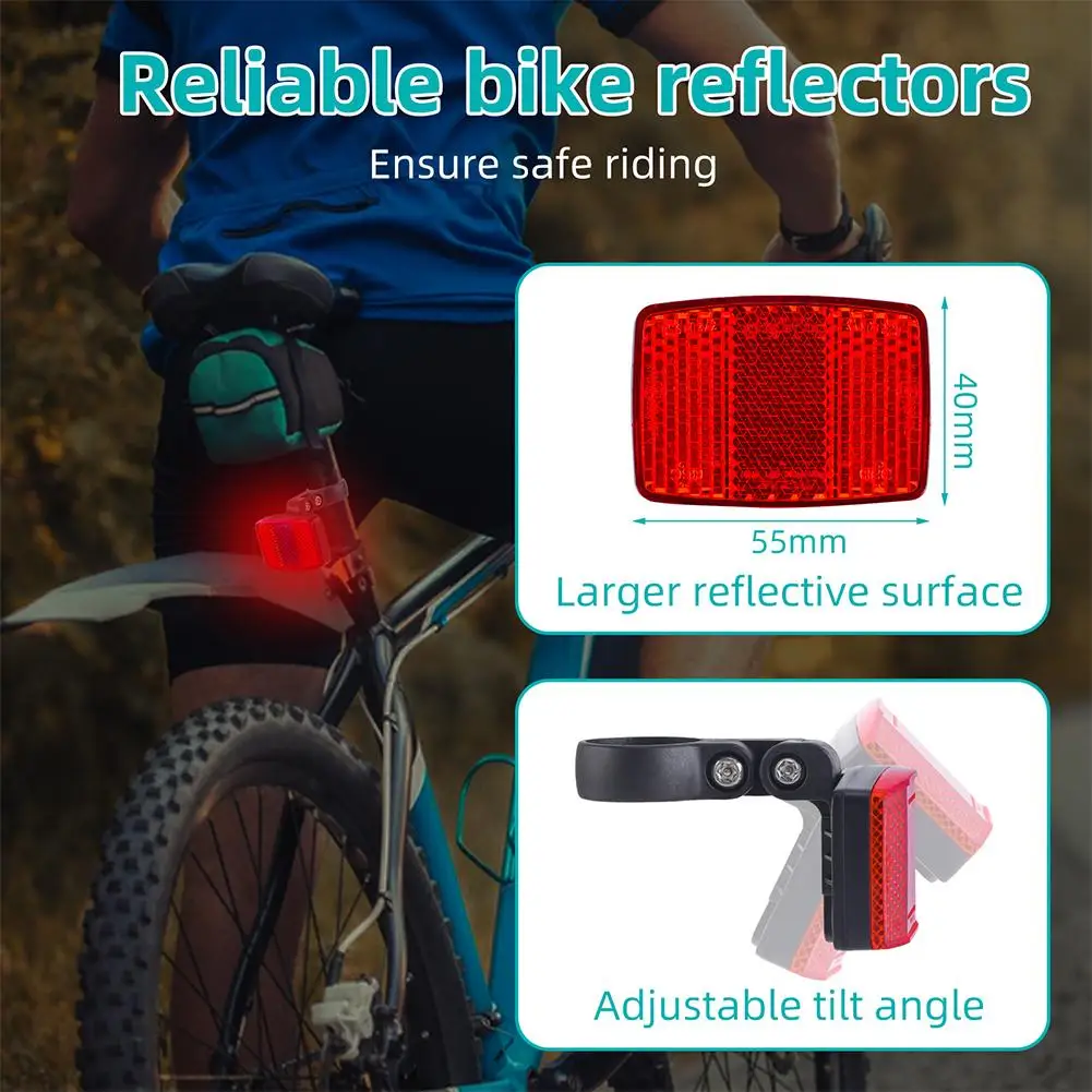 for airtag Mountain Bike Bicycle Reflective Taillight Bracket With Anti-theft Tracking Locator Hidden Bracket Reflective