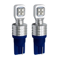 2 PCS T10/W5W 40W 800 LM 6000K Car Clearance Light Reading Light License Light with 8 Lamp, DC 12V(Blue Light)