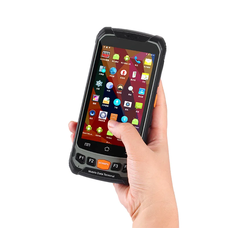 

Dual Frequency Wireless Mobile RFID Reader/Writer UHF+HF/UHF+LF/HF+LF Passive RFID Cards Tags Reader with Barcode Scanner