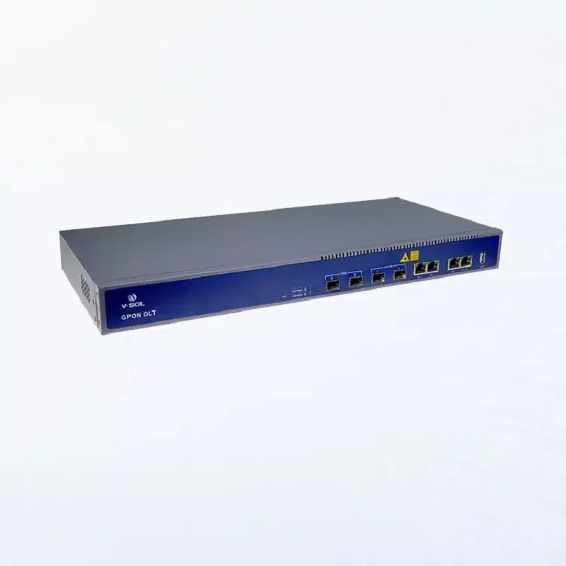 V-solution OLT V1600GT Opitcal Line Terminal 2 Port GPON SFP modul 2 * GE(RJ45)+ 2 * GE(SFP)/10GE(SFP +) peralatan jaringan serat