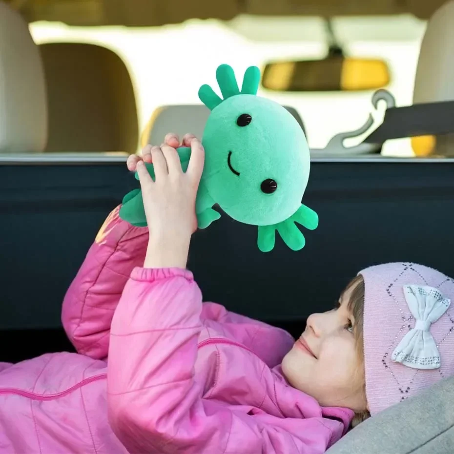 Pluszak Akolotla z Kreskówki Kawaii Zwierzę Akolotla Pluszowe Figurki Miękkie Wypchane Lalki Peluche Poduszka Prezent Urodzinowy Świąteczny dla Dzieci