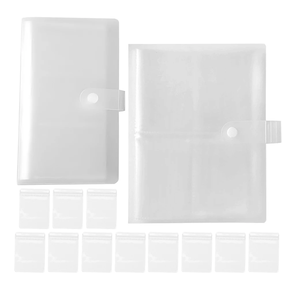 

Storage Bags Jewelry Book with Pockets Small Jewellery Necklace Organizer Album Clear