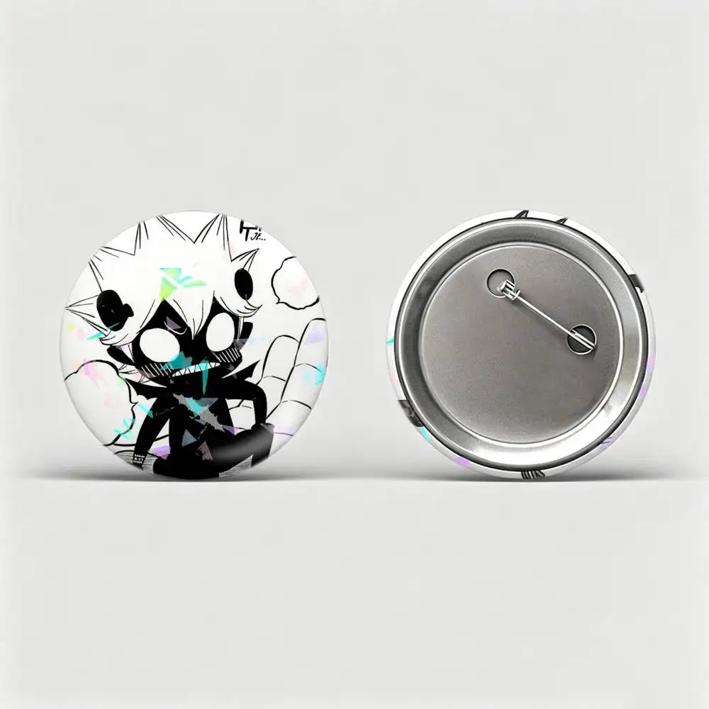 L-Liebe Nero Anime Black Clover Badges Creative Tinplate Round Button PinsBrooch Badge Clothes Backpack Custom