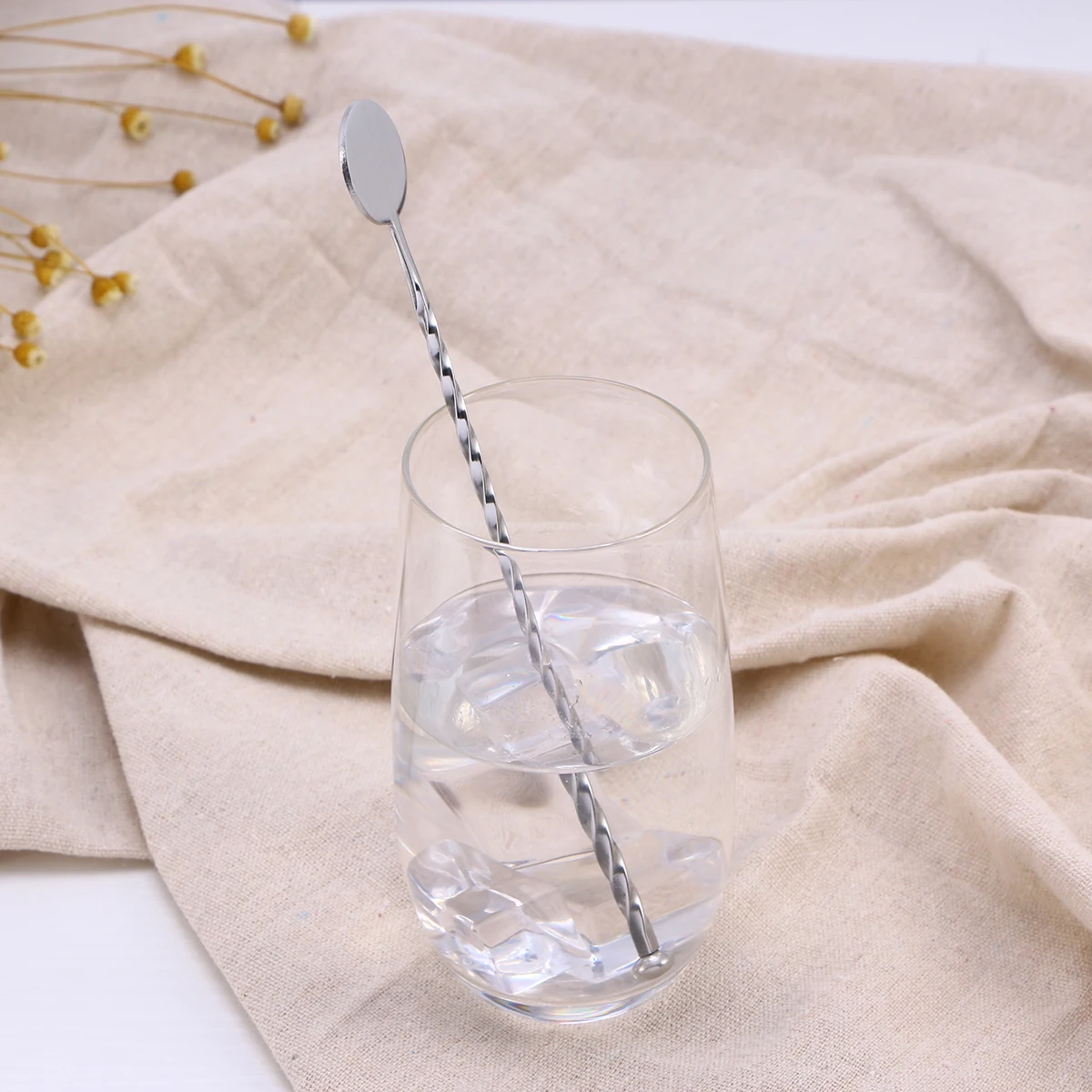 

5 Pcs Swizzle Stick Stainless Steel Cocktail Mixer for Milk Tea Bar Party Drink Stirring Sturdy Heat Resistance