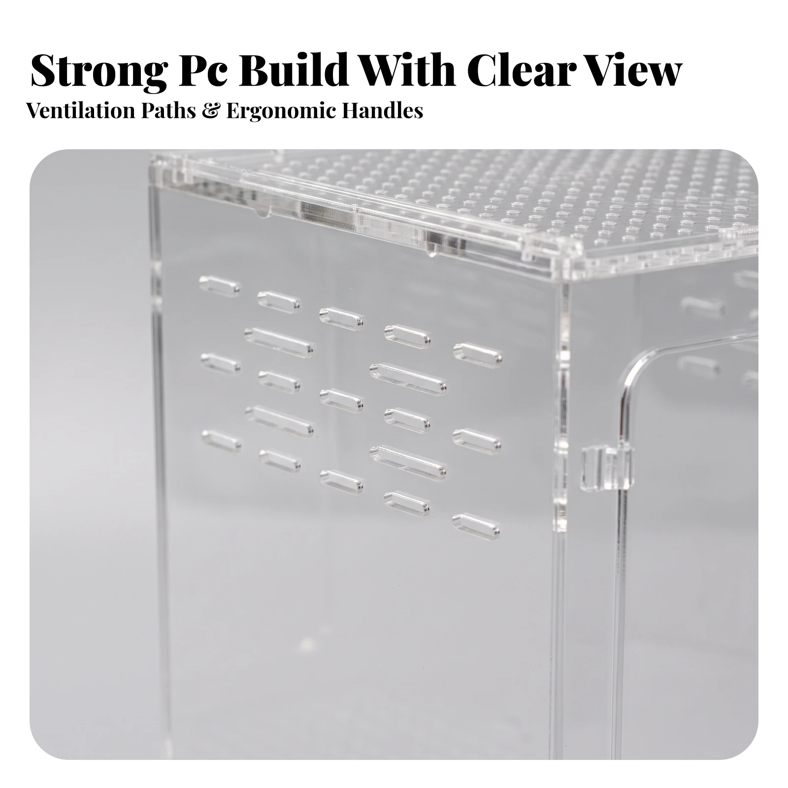 Reptile Rearing Enclosure Transparent Terrarium with Magnetized Lid Habitat Ventilado Tank Corredero for Reptiles, Home