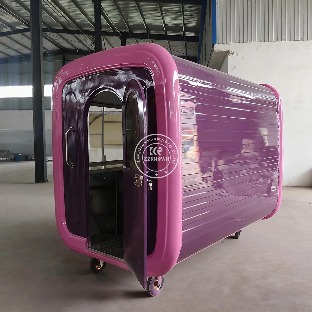 

Off-Road Mobile Food Truck Ice Cream Taco Sweet Corn Camper Box Trailer for Entrepreneurs Fast Food Shop
