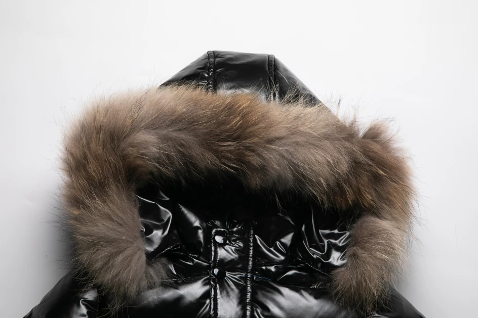 RAISE Winter 1-8 Jahre Kinder Jungen Parka Babys Mädchen Daunenjacken Wasserdicht Glänzend Echtpelz Verdicken Warme Jungen Oberbekleidung Mantel Outfit – Detail 6