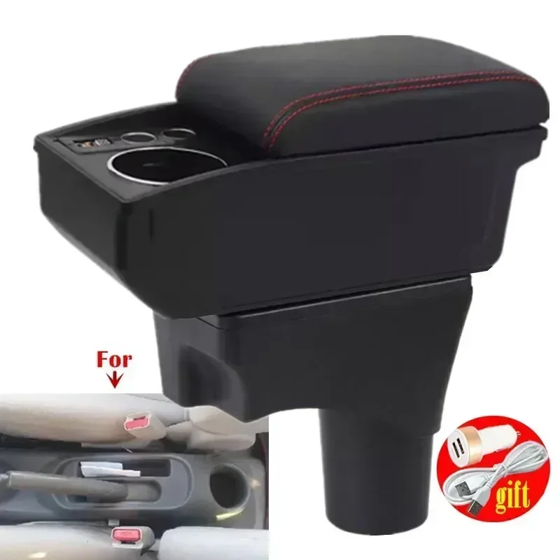 اكسسوارات السيارات لنيسان مارس ميكرا K13 MK4 IV مسند الذراع صندوق لنيسان صني مسند ذراع للسيارات الذراع صندوق تخزين حامل الكأس 2010-2022 #1