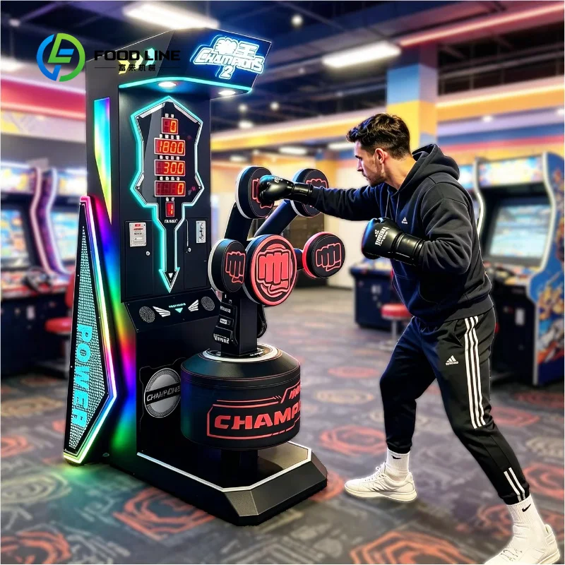 Customized Multi-Target Punching Arcade Boxing Machine Coin Operated Amusement Game Arcade Electronic Boxing Machine