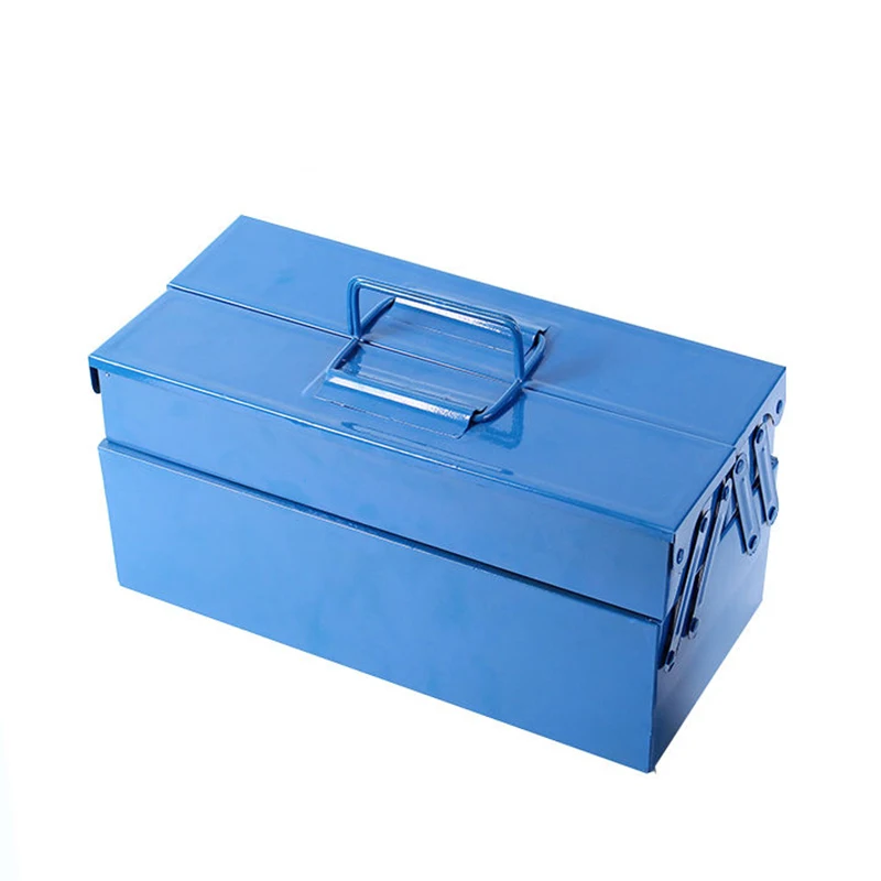 

Двухслойный ящик для инструментов, складной масштабируемый ручной ящик для инструментов, многофункциональный портативный чемодан для инструментов, железный прочный ящик для хранения инструментов