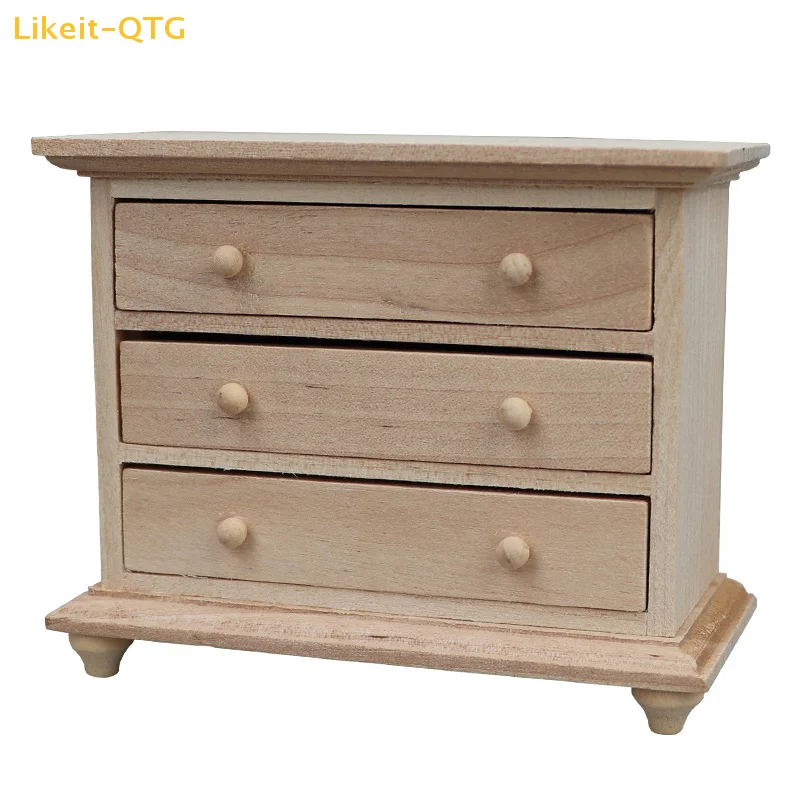 

Горячая новинка! Миниатюрный шкафчик-тумба для хранения 1:12, прикроватная тумбочка, модель мебели, декор, игрушка, аксессуары для кукольного домика