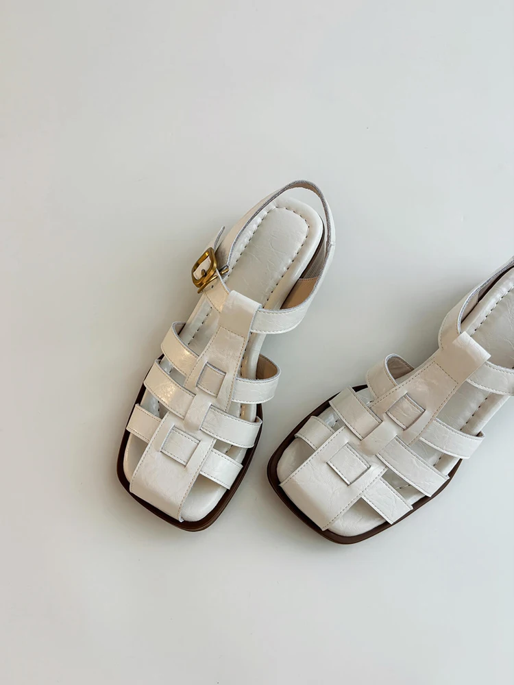 

Женские летние сандалии eepskin Version Roman Sle с плетеным верхом, вырезами, удобные, на тонком каблуке, Vaion Pig Cage oes